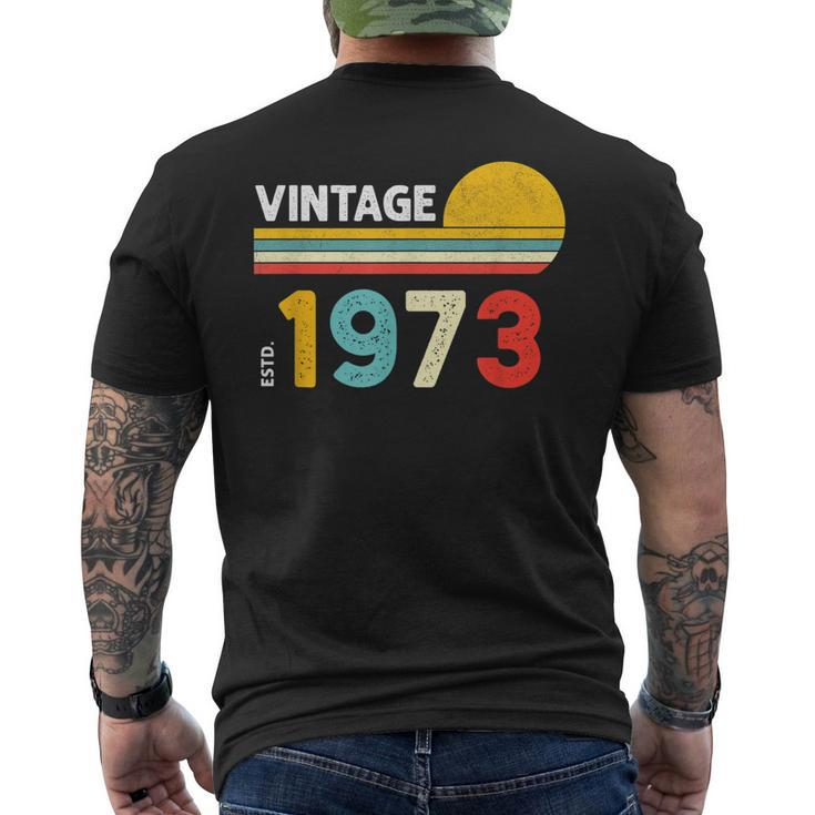 Vintage 1973 V2 Men's Back Print T-shirt