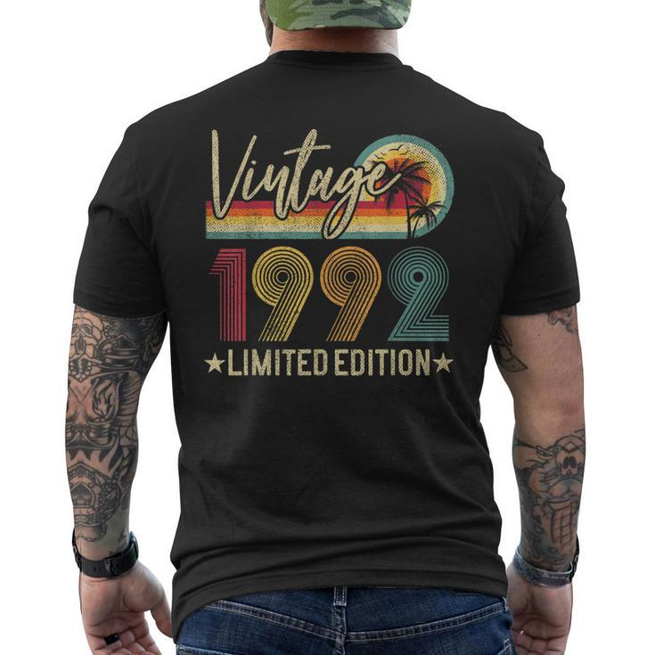 Vintage 1992 30Th Birthday 30 Years Old Limited Edition Men's Back Print T-shirt