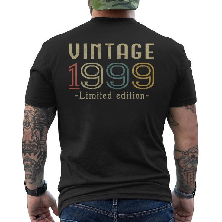 Vintage 1999 22Nd Birthday 22 Years Old Men's T-shirt Back Print