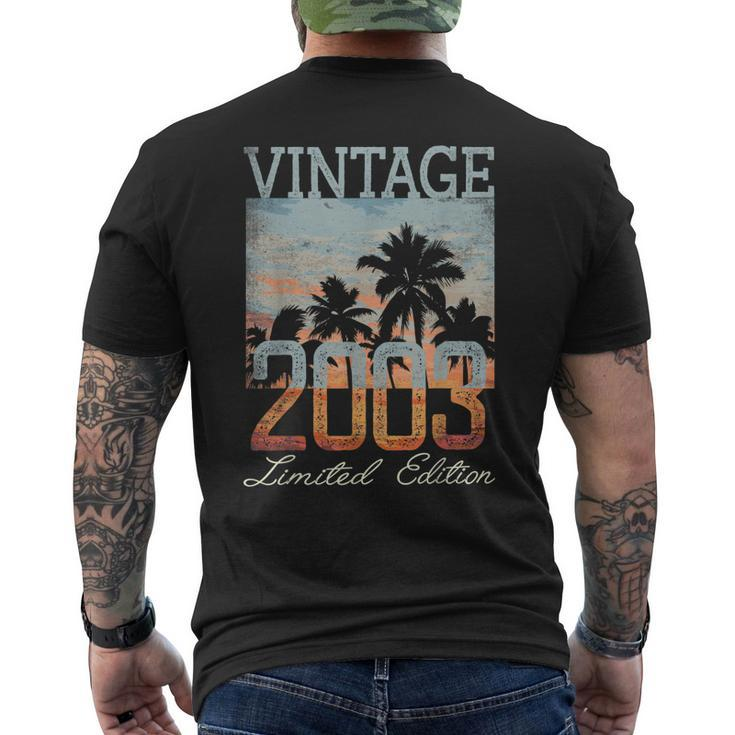 Vintage 2003 Limited Edition 20Th Birthday 20 Year Old Men's Back Print T-shirt