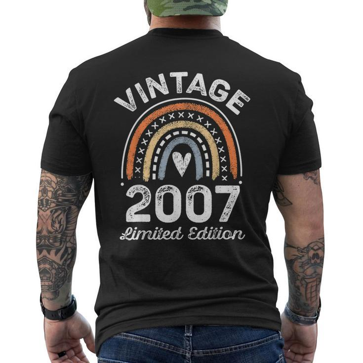 Vintage 2007 Limited Edition 16 Year Old Gifts 16Th Birthday  Men's Crewneck Short Sleeve Back Print T-shirt