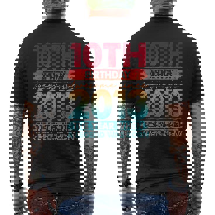Vintage 2013 10 Year Old Limited Edition 10Th Birthday Men's Back Print T-shirt