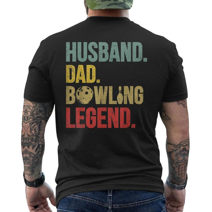 Mens Vintage Bowling For Bowling Lover Husband Dad Men's T-shirt Back Print
