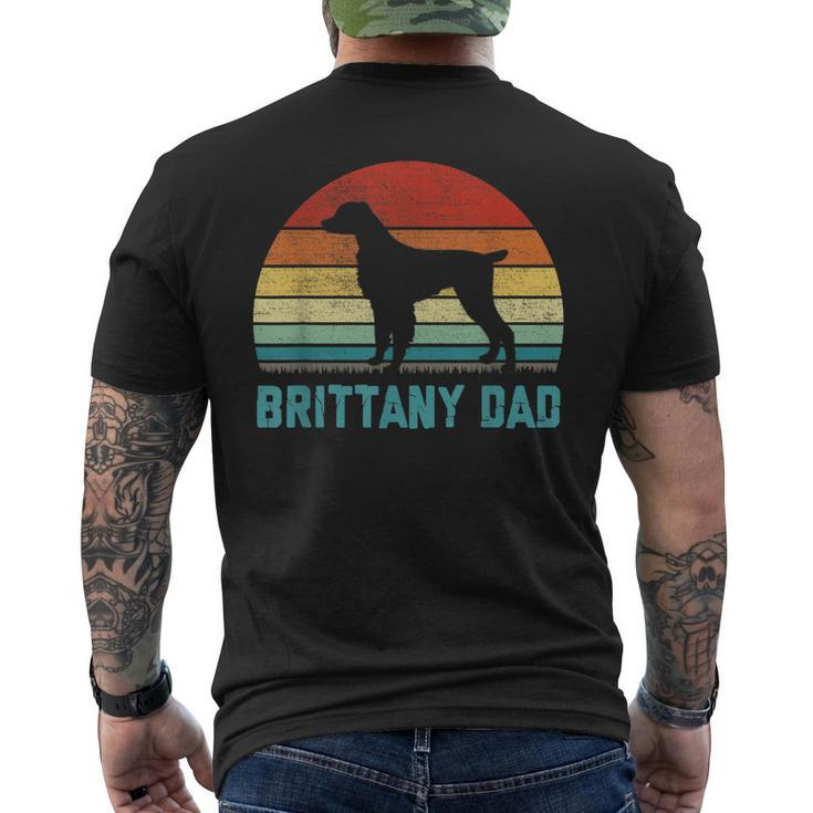 Vintage Brittany Dad - Dog Lover Men's T-shirt Back Print