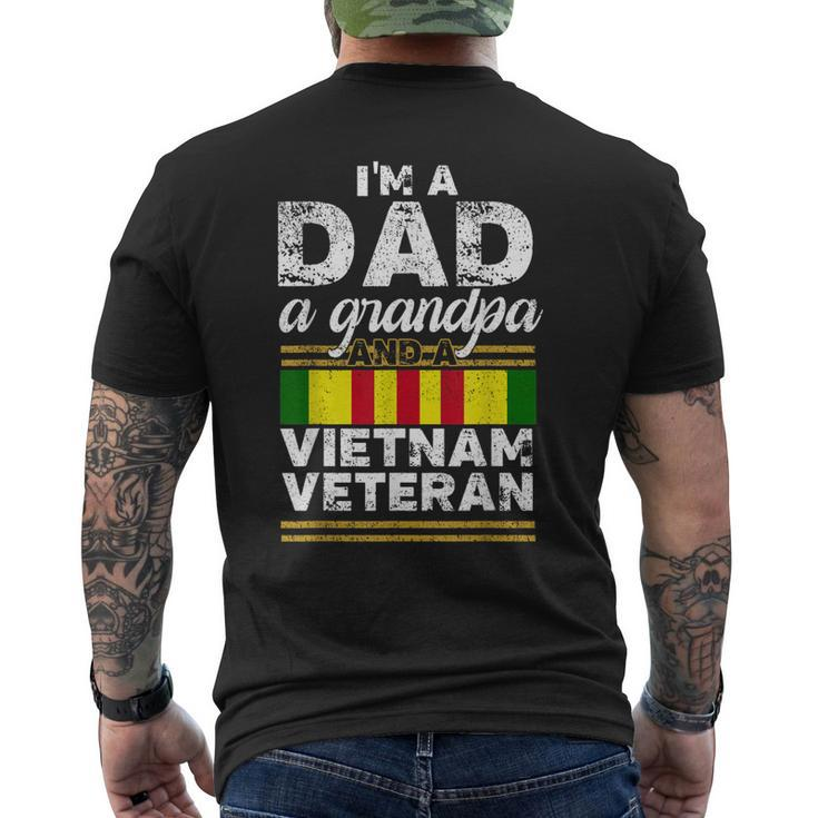 Vintage Dad Grandpa Vietnam Veteran Men Men's T-shirt Back Print