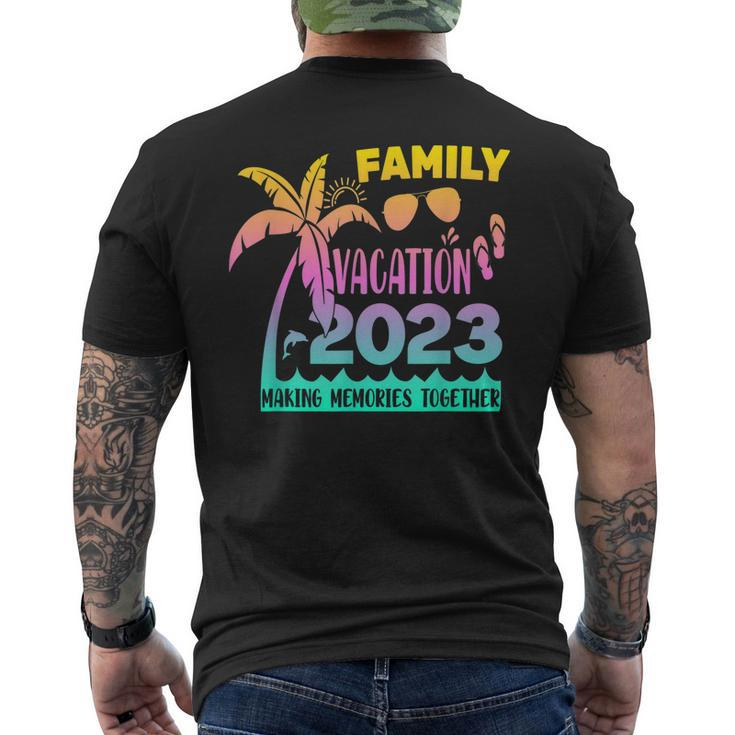 Vintage Family Trip Summer Vacation Beach 2023 Men's T-shirt Back Print