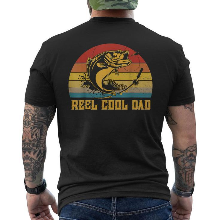 Vintage Fishing Reel Cool Dad Fathers Day Men's T-shirt Back Print