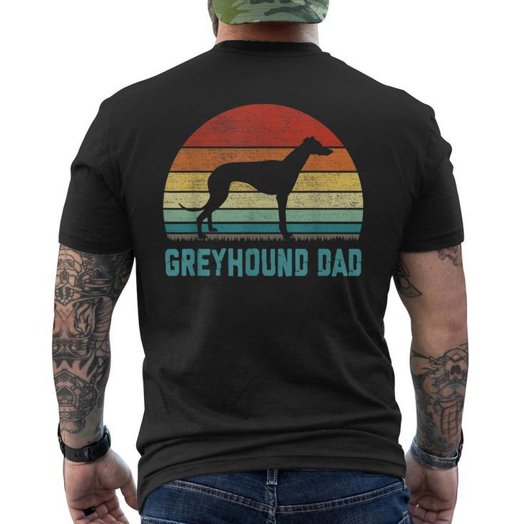 Vintage Greyhound Dad - Dog Lover Men's T-shirt Back Print