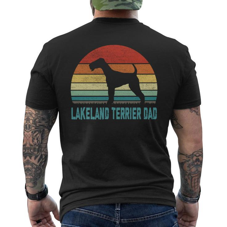 Vintage Lakeland Terrier Dad - Dog Lover Men's T-shirt Back Print
