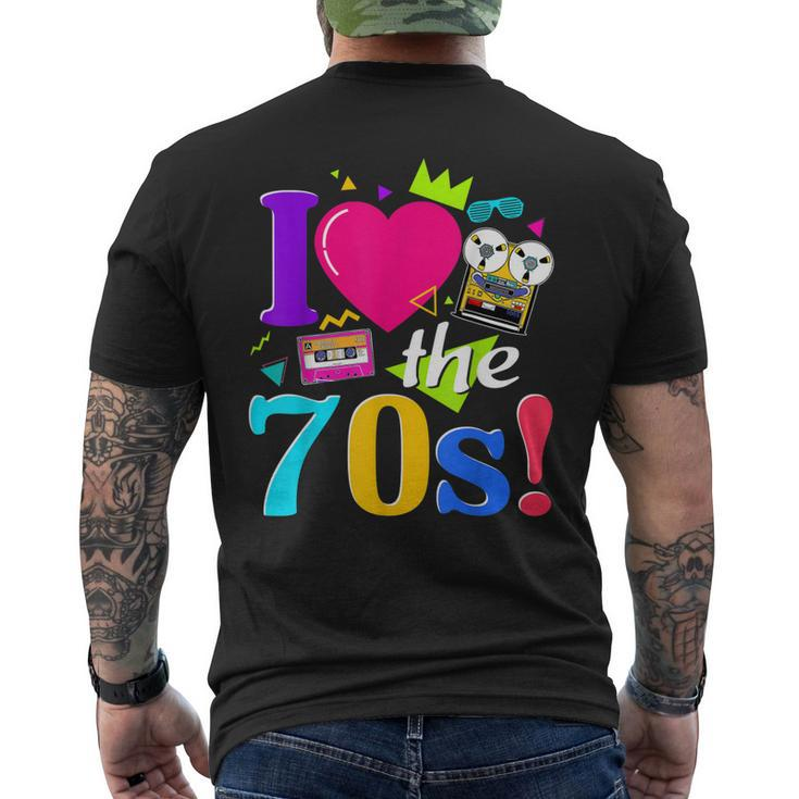 Vintage I Love The 70S Made Me 1970 70S Cassette Tape Men's Back Print T-shirt