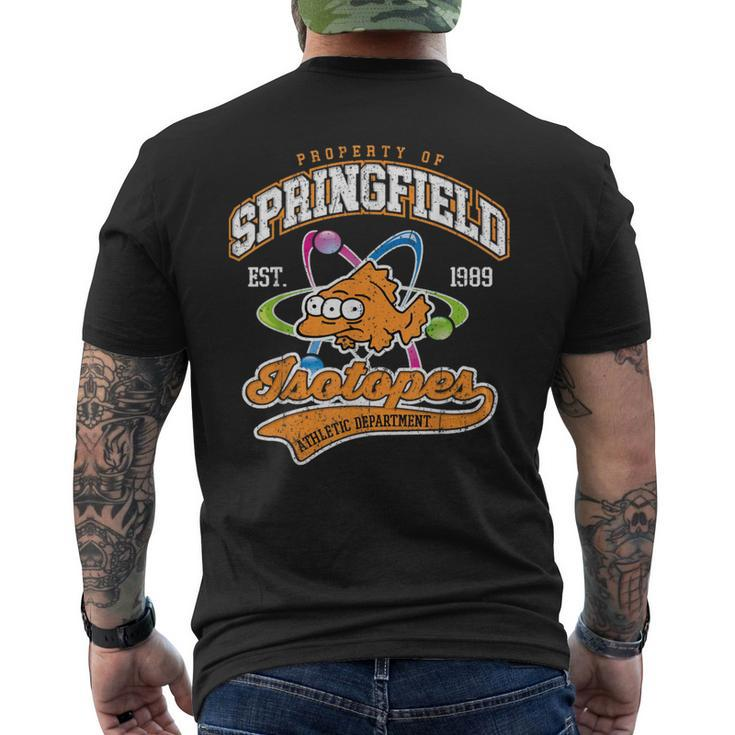 Vintage Property Of Springfield Isotopes Men's Back Print T-shirt