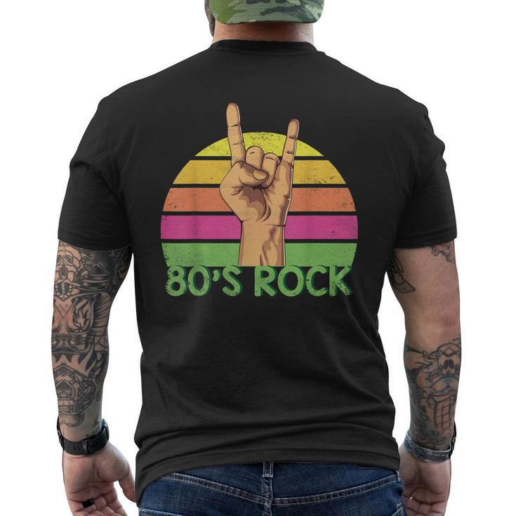 Vintage Retro 80S Rock Band Men's Back Print T-shirt