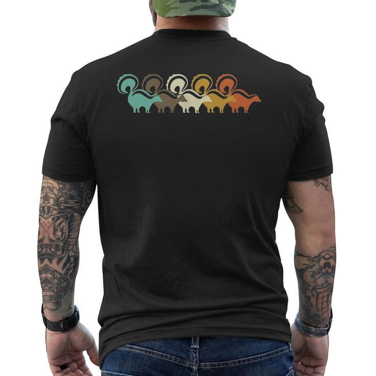 Vintage Retro Skunk Animal Lover Zookeeper Men's T-shirt Back Print