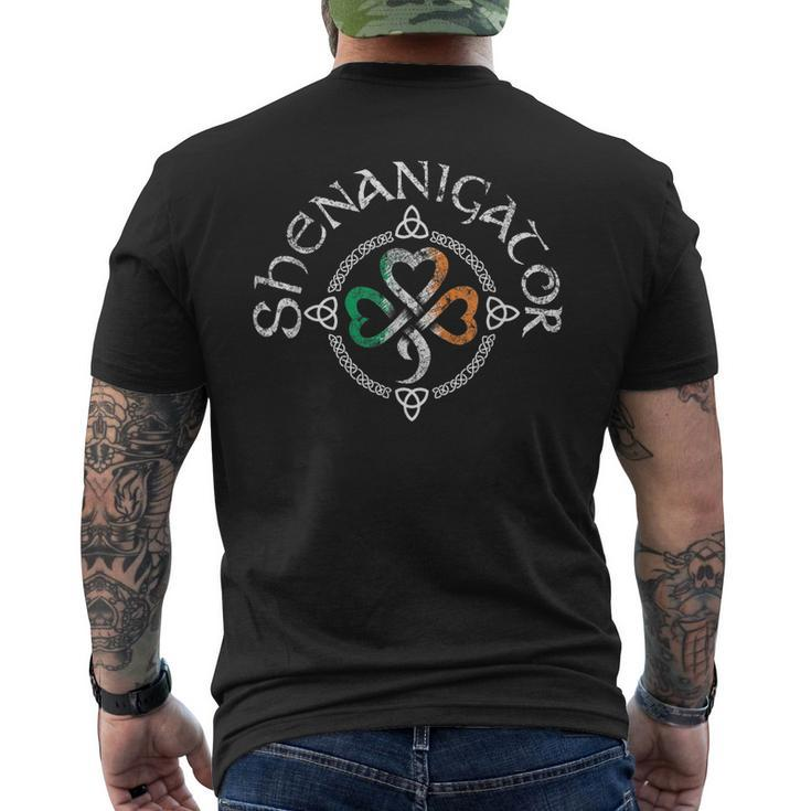 Vintage Shenanigator Saint Patrick Day 2021 Men's T-shirt Back Print