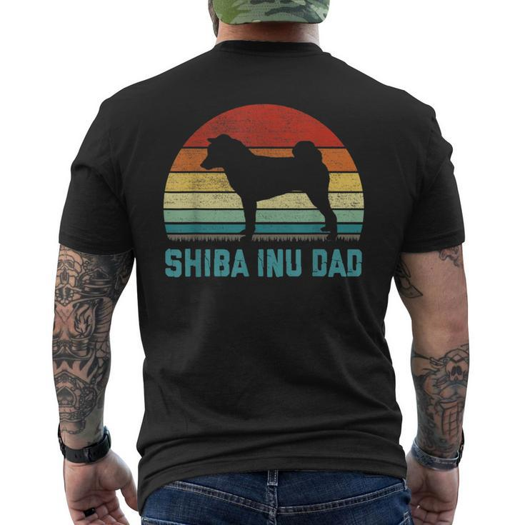 Vintage Shiba Inu Dad - Dog Lover Men's T-shirt Back Print