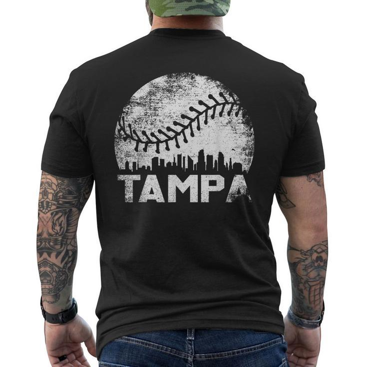 Vintage Tampa Baseball Florida Skyline Apparel Souvenir Men Men's Back Print T-shirt