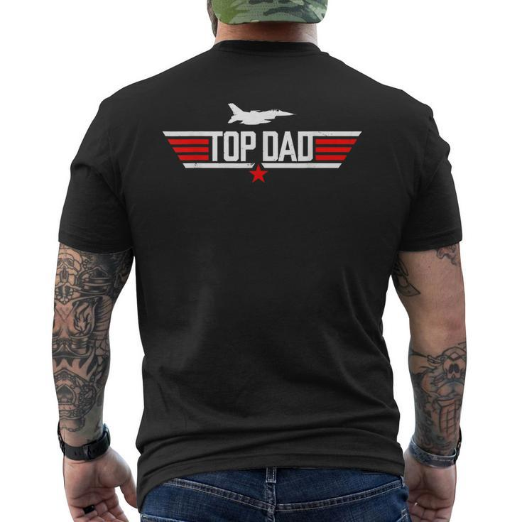 Men Vintage Top Dad Top Movie Gun Jet Fathers Day Birthday Men's T-shirt Back Print