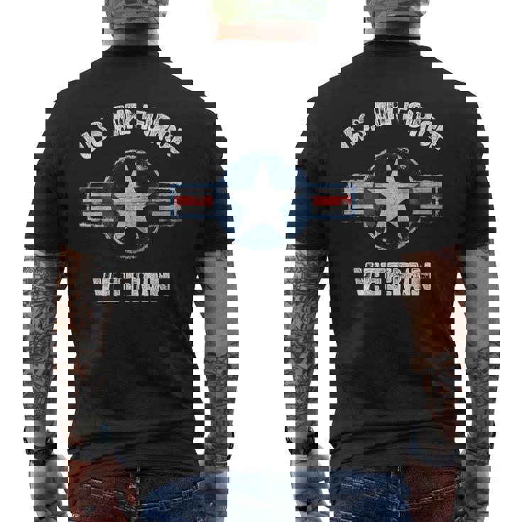 Vintage Us Air Force Veteran - Vintage Usaf Veteran Men's Back Print T-shirt