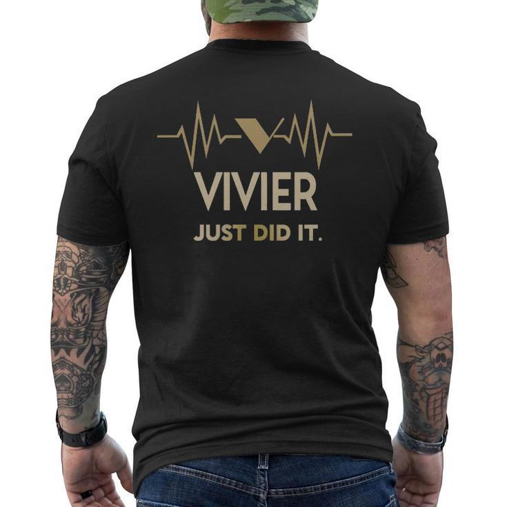 Vivier Just Did I Mens Back Print T-shirt