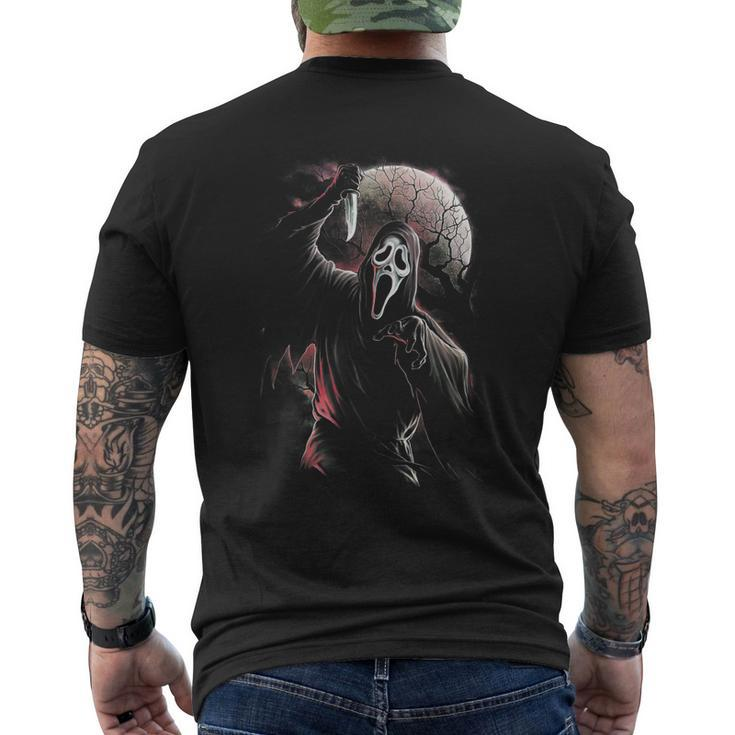 Lets Watch Scary Movies Horror Movies Scary Men's Back Print T-shirt