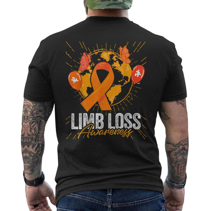 We Wear Orange For Limb Loss Awareness Leopard Rainbow Women Men's Back Print T-shirt