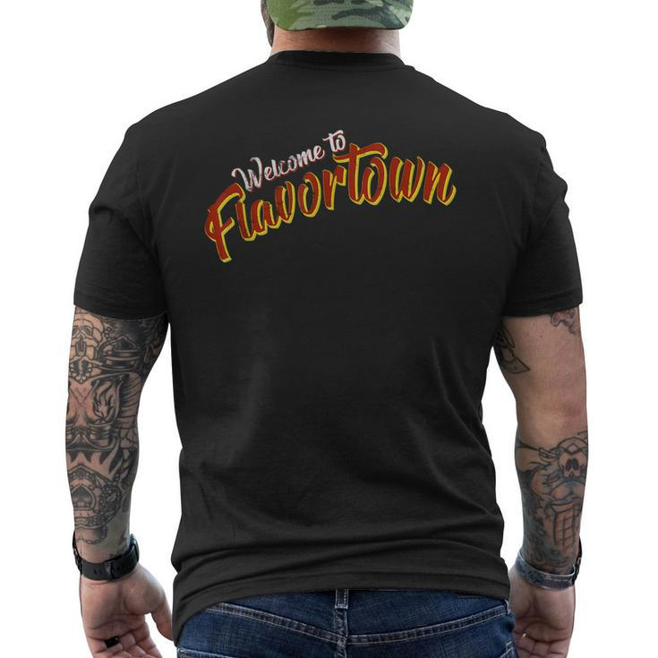 Welcome To Flavortown Men's Back Print T-shirt