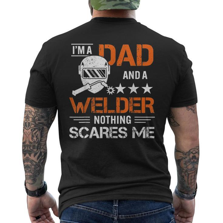 Men Welder Dad Welding Fathers Day Men's T-shirt Back Print