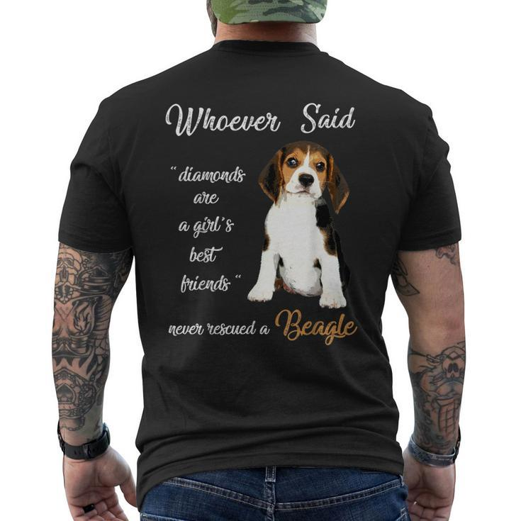 Whoever Said Beagle Is Best Dog Girls Dogs Lover Men's Back Print T-shirt