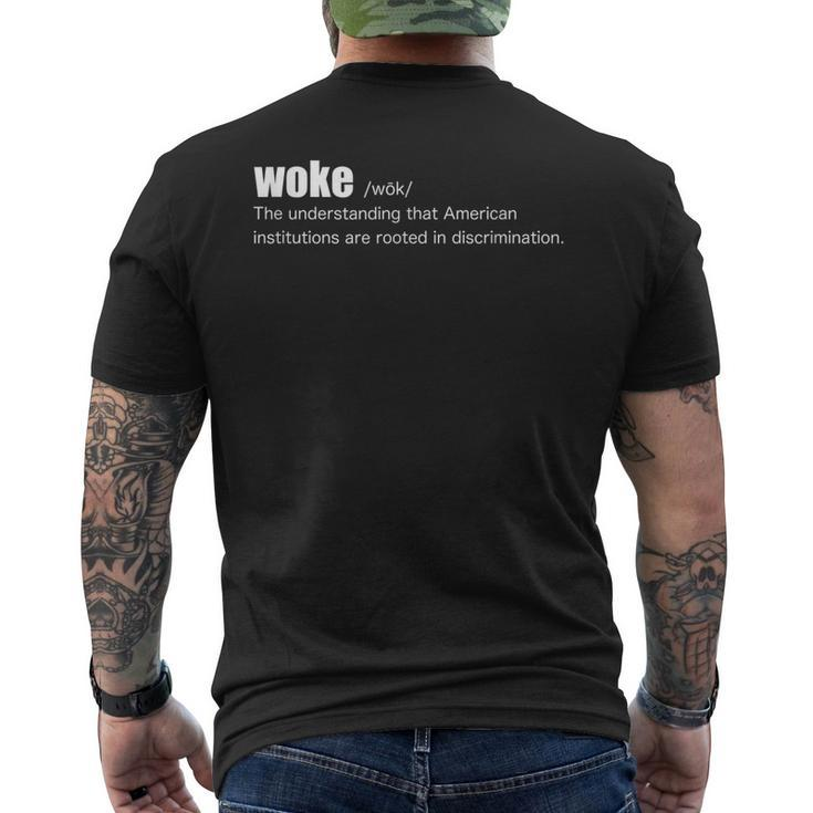 Woke Defined Live8rts Str8evil Woke Men's Back Print T-shirt