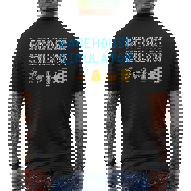 Worker Coworker Swagazon Associate Warehouse Simulator Men's Back Print T-shirt