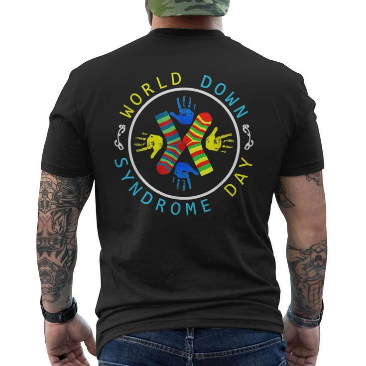 World Down Syndrome Day Awareness Socks T21 March 21 Men's Back Print T-shirt
