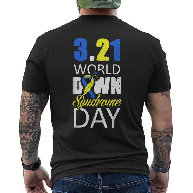 World Down Syndrome Day March 21St For Men Women Kids Men's Back Print T-shirt