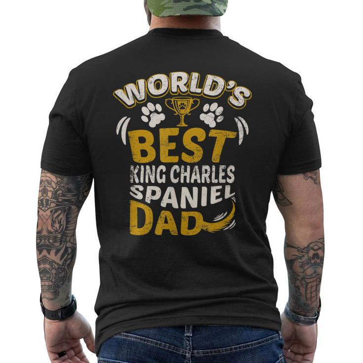 Worlds Best King Charles Spaniel Dad Dog Owner Men's Back Print T-shirt