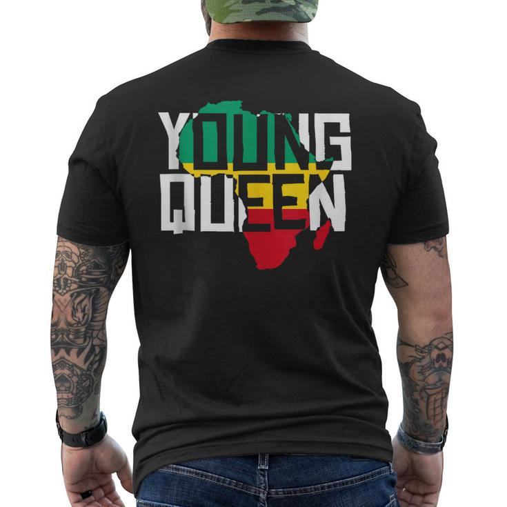 Young Queen African Young Queen Men's T-shirt Back Print