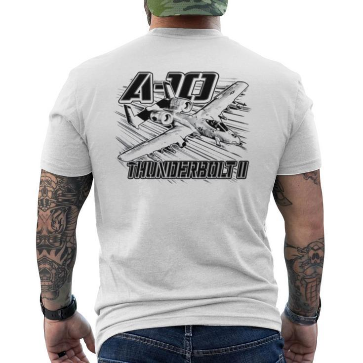 A 10 Thunderbolt Ii Military Aircraft Men's Back Print T-shirt