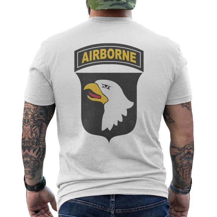 101St Airborne Division Vintage Army Veteran Men's T-shirt Back Print