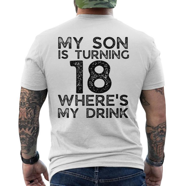 18Th Birthday For Dad Mom 18 Year Old Son Family Squad Men's T-shirt Back Print