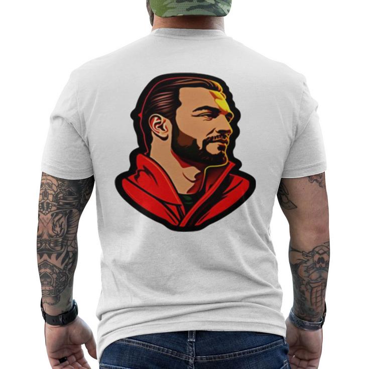 The God Giga Chad Meme Men's Back Print T-shirt