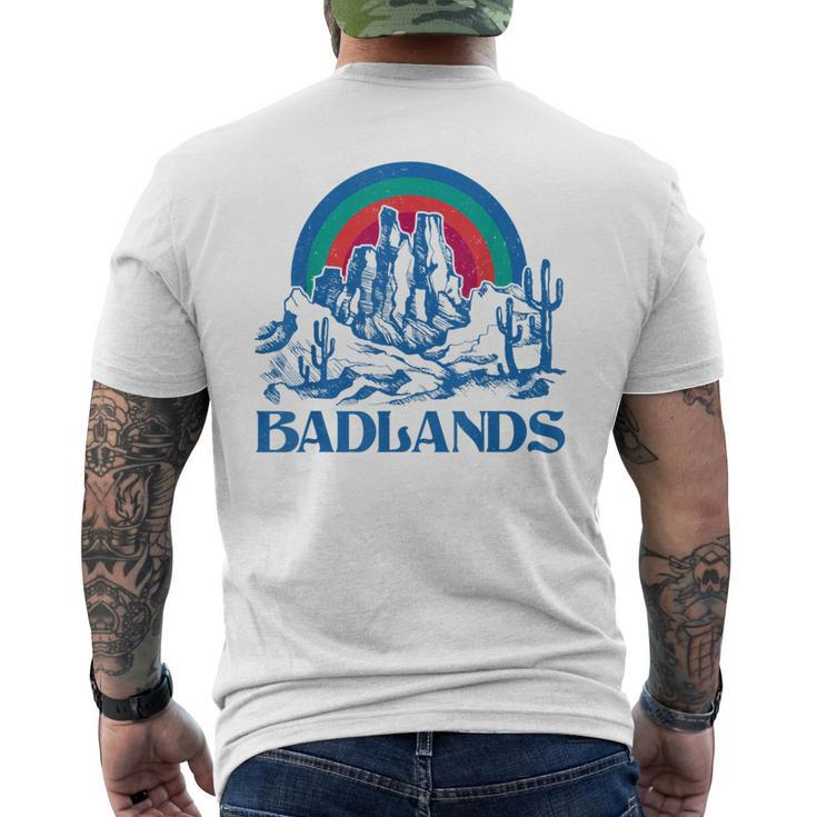 Badlands National Park South Dakota Travelling Camping Men's Back Print T-shirt