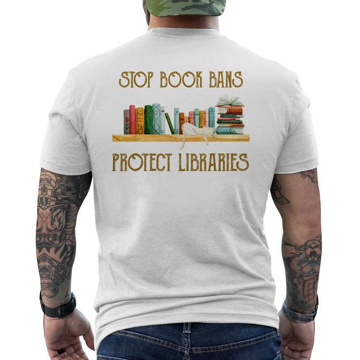 Ban Book Bans Stop Challenged Books Read Banned Books Men's Back Print T-shirt