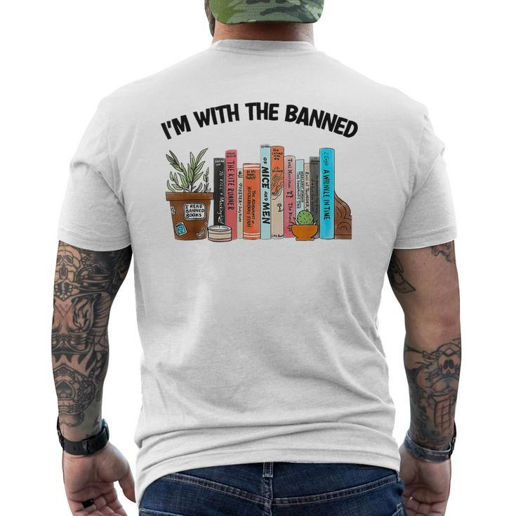 Im With The Banned Book Readers I Read Banned Books Men's Back Print T-shirt