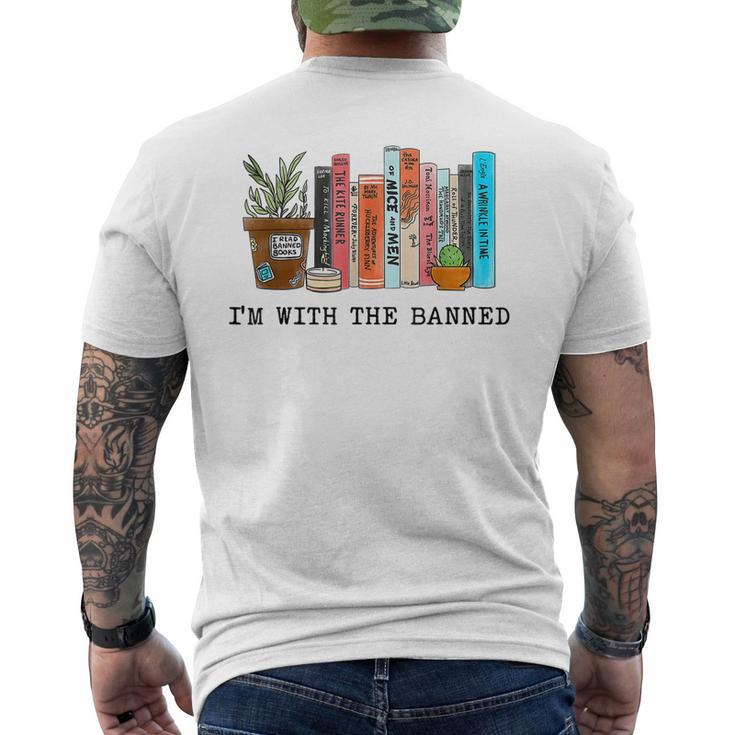 Im With The Banned Books I Read Banned Books Lovers Men's Back Print T-shirt