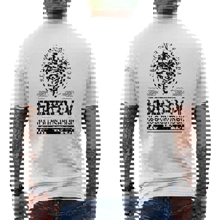 Barstow Blood Runs Through My Veins Men's T-shirt Back Print