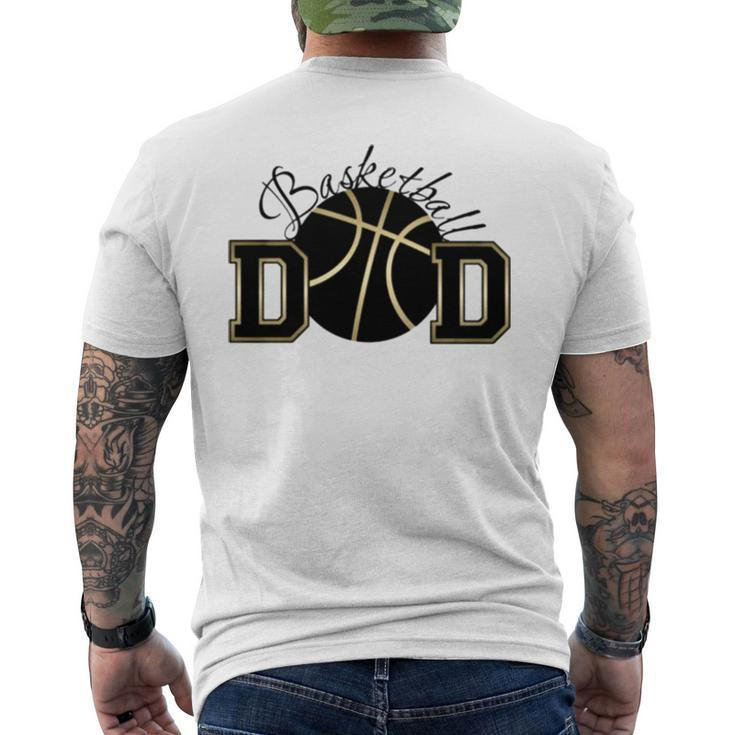 Basketball Dad S V2 Men's Back Print T-shirt