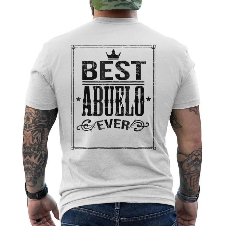 Best Abuelo Ever T Best Grandpa Ever In Spanish Men's Back Print T-shirt