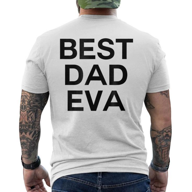 Best Dad Eva Graphic Men's Back Print T-shirt