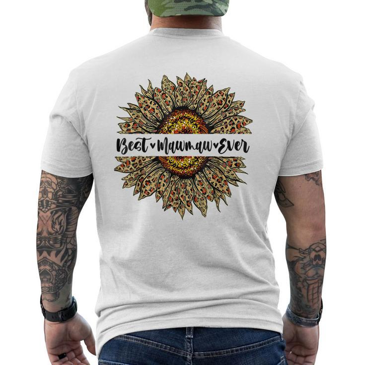 Best Mawmaw Ever Sunflower  Mawmaw Mothers Day Gifts Mens Back Print T-shirt