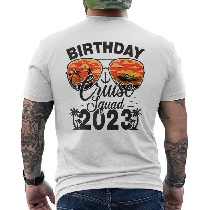 Birthday Cruise Squad 2023 Cruising Family Vacation Men's Back Print T-shirt
