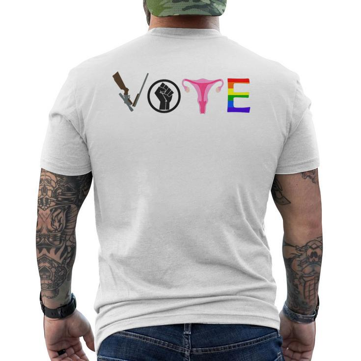 Black Lives Matter Vote Lgbt Gay Rights Feminist Equality Men's Back Print T-shirt