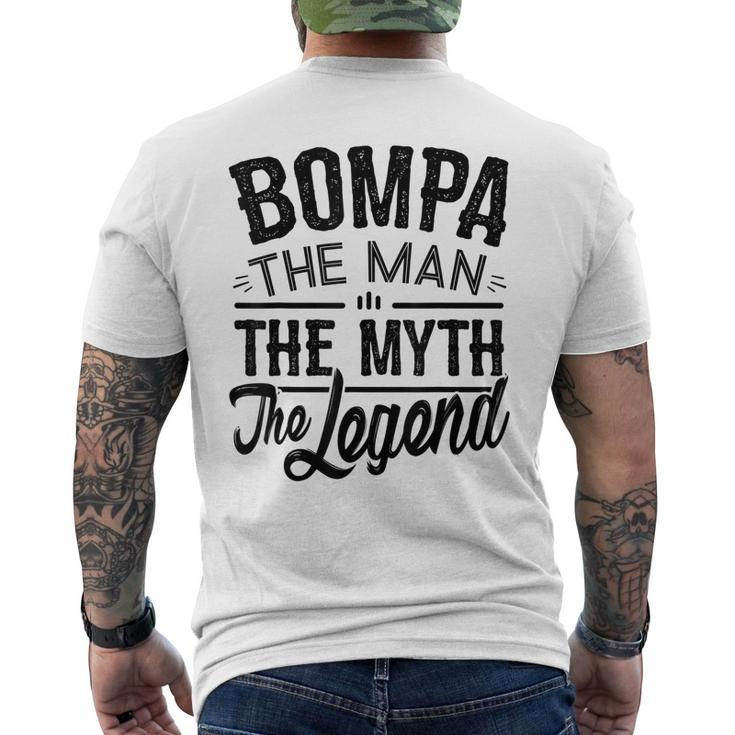 Bompa  From Grandchildren Bompa The Myth The Legend Gift For Mens Mens Back Print T-shirt